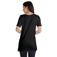 thumbnail image 3 of Inkmeso Plain Basic Tshirt Long Length Tee Short Sleeve Workout Top For Women, 3 of 9