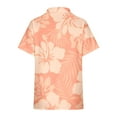 thumbnail image 3 of Camisas de Manga Corta para las Mujeres Impresas Cuello Redondo Blusa Casual, Fluido Y Versátil de las Mujeres, 3 of 5