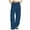 Dark Blue, variant on Pull On Jeans For Women Wide Leg Loose Fit Fashion Elastic Denim Pants Lightweight Outdoor Hiking Pants With Pocket Dark Blue M