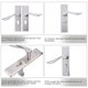 thumbnail image 5 of Cerradura de palanca con diseño de pergamino, pestillo y llaves para una seguridad superior, juego de cerradura de puerta de acero inoxidable con acabado pulido, 5 of 8