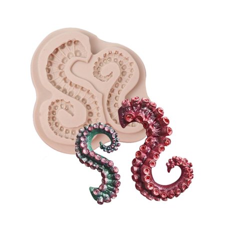 

3D Octopus Tentacles Silicone Mold DIY Chocolates Jellies Baking Mold Fondant Mold Cake Decorating Tools Easy to Release