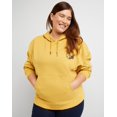 thumbnail image 5 of Hanes Originals Women's Fleece Hoodie, Stay Groovy (Plus Size) Bold Hytop Gold 3X, 5 of 6