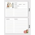thumbnail image 3 of Inkdotpot 4x6 Inch Recipe Cards (Set of 50) , Thick Double Sided Premium Card Stock- Modern Style White Recipe Notecards for Weddings- Bridal- Baby Shower - Kitchen Theme, 3 of 6