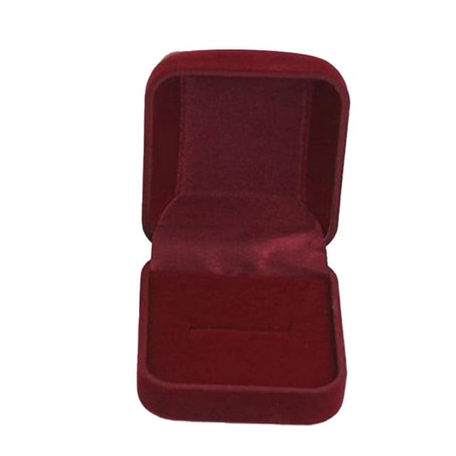 Caja de presentación de joyería de diseño Simple, Clip de manga de anillo, soporte portátil, estuche reutilizable, accesorios de contenedor Almacenamiento y organización del hogar Rojo oscuro Billuyoard HA075265-03