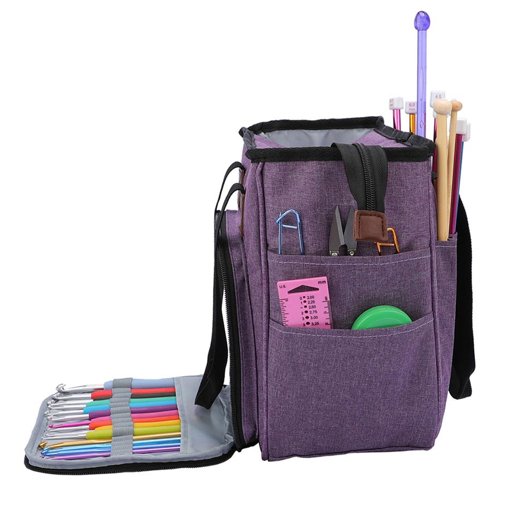 Jetcloudlive Knitting Bag, Large Yarn Storage Organizer photo 7