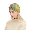 thumbnail image 6 of Women Boho Wide Headbands Criss Cross Headband Tie Dye Knotted Head Wrap Bandana Elastic Hairbands Hair Accessories, 6 of 8