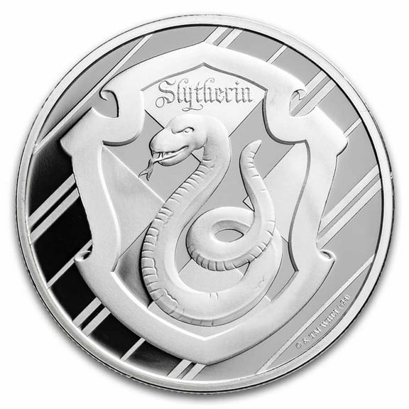 Harry Potter 1 oz Silver Houses; Slytherin BU