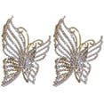 thumbnail image 1 of 2pcs Butterflies Hair Claw Clips Delicate Jaw Clips Butterflies Hair Clips for Women, 1 of 8