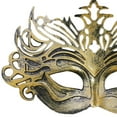 thumbnail image 3 of Xfvqtps Masquerade Mask for Men Half Face Retro Rome Mask Ball Mask Celebrations Party Accessory Gold, 3 of 4