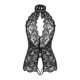 thumbnail image 1 of VISgogo Body sexy transparente para mujer, sin mangas, con cuello halter y hombros descubiertos, de una pieza, S/ M/ L/ XL/ XXL VISgogo  moda, 1 of 7