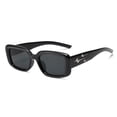 thumbnail image 4 of Gafas de sol cuadradas pequeñas para hombre y mujer, lentes de sol con montura negra, estilo Punk, Vintage, a la moda, para conducir y pescar, 4 of 5
