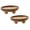 Brown*2Pcs, variant on Round Wood Riser for Display, Round Wood Riser Pedestal Stand, Farmhouse Riser,Elevated Tray for Candles Plants Bottles Vases, Farmhouse Tabletop Entry Table Centerpiece Decor,1pc,5.12x1.77"