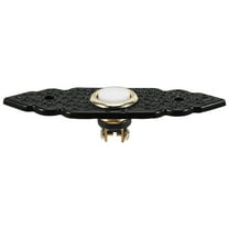 OUNONA Vintage Metal Door Bell Black Zinc Alloy Wall Mounted for Decor with Yellow Light