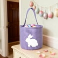 thumbnail image 6 of Taicans Easter Bunny Basket Bags,Rabbit Bucket Tote for Easter Egg Hunts Decorations Candy Gifts Storage,Plaid Canvas Storage Basket,Large 9.1x8.9x8.9in Storage Basket for Easter Decorations‌, 6 of 6
