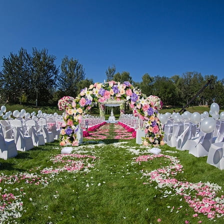 CATIEBYE Catiebye 1 Set White Balloon Arch Stand Adjustable Frame for Weddings and Birthday Parties