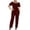 Wine 09, variant on Karymi Womens Workout Tops Plus Size 2-Piece Glitter Set, Lace Trim Off-Shoulder Short Sleeve Top High Waist Wide Leg Pants, Elegant Evening Outfit Womens Blouses