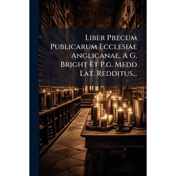 Liber Precum Publicarum Ecclesiae Anglicanae, A G. Bright Et P.g. Medd Lat. Redditus..., (Paperback)