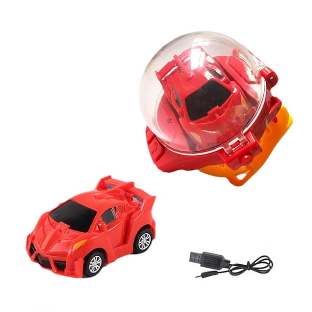 Mini Remote Control Car 2.4G Wrist Watch Control Racing 4CH RC Vehicle Toys Gift (Pink)