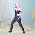 thumbnail image 4 of Disfraz Premium Traje de Spider Girls para niños Slim Fit estilo 3D con máscara Ropa de fiesta Kuymtek Negro*gwen 5 -6 años para Niña, 4 of 7