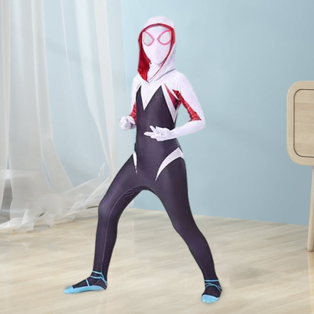 Disfraz de araña para niños, traje ajustado de estilo 3D, traje de vacaciones para niñas arañas