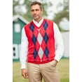 thumbnail image 2 of KingSize Men's Big & Tall V-Neck Argyle Sweater Vest, 2 of 3