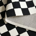 thumbnail image 6 of SAFAVIEH Ebony Camille Checkered Area Rug, Black/Ivory, 5' x 8', 6 of 11