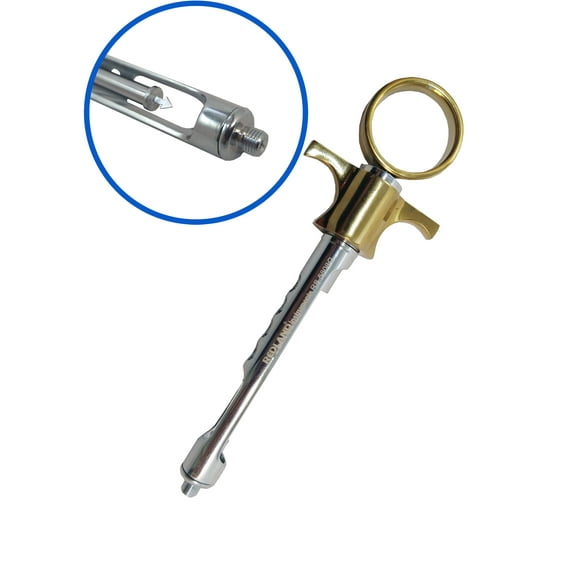 REDLAND CW Style Dental Std Anesthetic Aspirating 1.8mL Syringe (Gold Line)