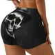 thumbnail image 1 of Fotbe Black White Hat Skull Shorts Sin Costuras – Shorts Deportivos de Cintura Alta para Mujer, Elásticos para Gimnasio, Yoga, Running o Ciclismo-X-Large, 1 of 8