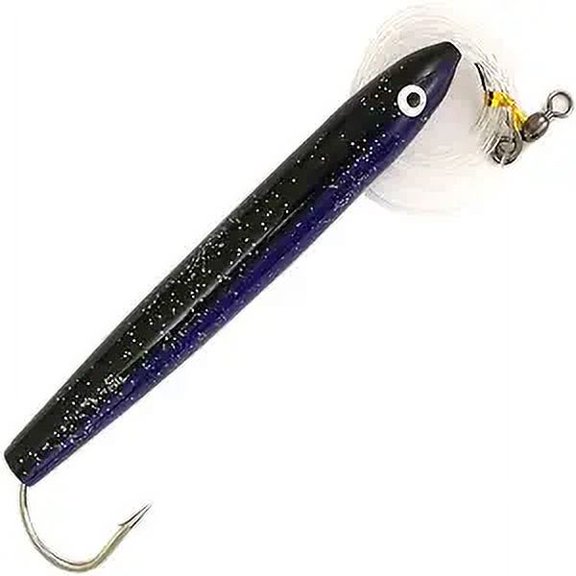 Sanhu 6" Rigged Cedar Plugs Purple/Black Color 6 Pcs w/Lure Bag