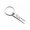 Type 1, variant on Stainless Steel Drive Safe Keychain, Rectangular Engraved Message Plate With Split Loop, Daily Carry Memento For
