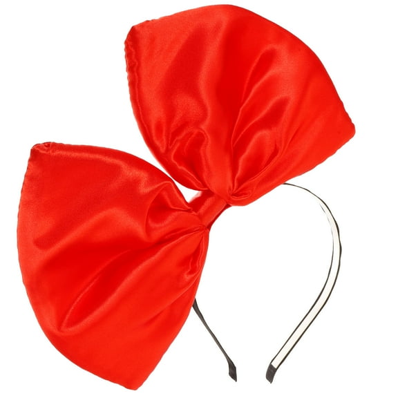 LEORX Bowknot Headband Red Hair Bands Comfortable Woman Party Hair Accessory