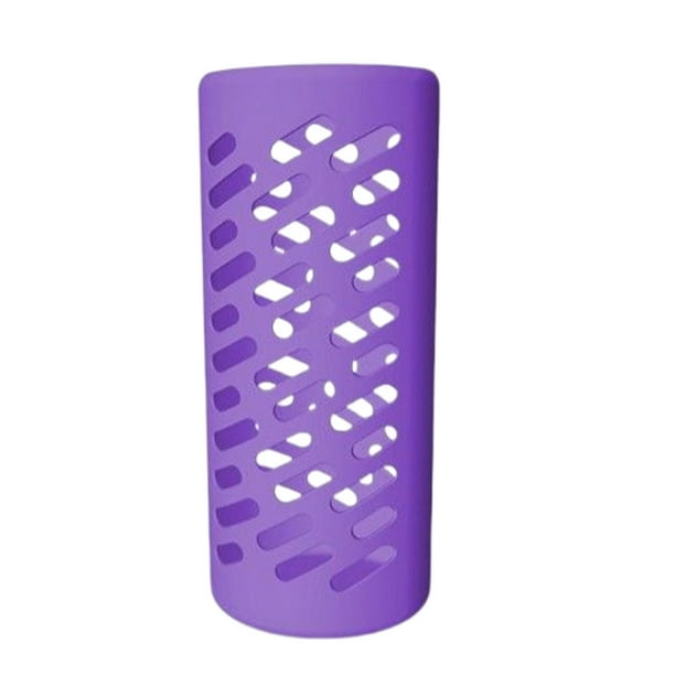 Funda de silicona Bewildely antiarañazos para botella de bebida Violeta S