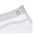 thumbnail image 2 of Mesh Shower Caddy Curtains Organizer - Hanging Bathroom Shower Curtain Rod / Liner Hooks Accessories with 6 Pockets Save Space in Small Bathroom Tub 4 Rings,White, 2 of 8