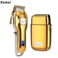 thumbnail image 1 of maquina para cortar cabello Kemei-cortadora de pelo eléctrica para hombre, maquinilla de afeitar inalámbrica de 0mm, recargable por USB, para Barbero, 2023 qym unisex, 1 of 2