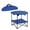 Blue, variant on SuperHeroStuff 2-Tier Foldable Utility Table, Blue