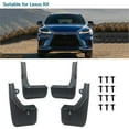 thumbnail image 2 of 4 PCS Car Mud Flaps For Lexus RX, Custom Nodrill Splashback Molding Front And Rear Kit 4 Piece-2016-2019, 2 of 5