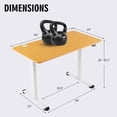 thumbnail image 2 of Gymax Electric Standing Desk Adjustable Stand up Computer Desk Anti-collision Natural, 2 of 10