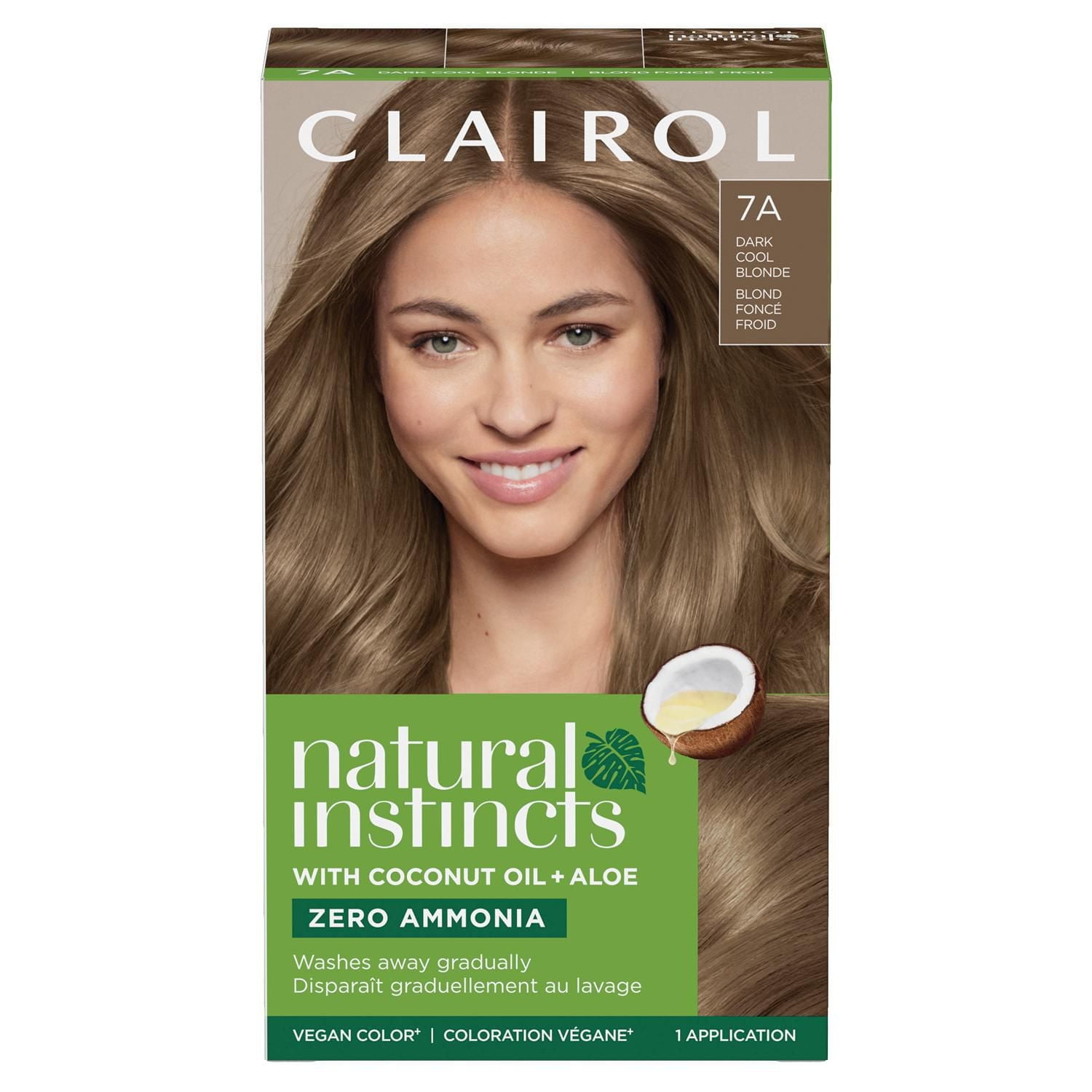 Clairol Natural Instincts Demi-Permanent Hair Color, Vegan Hair Dye, Made with coconut oil and aloe vera, NO Ammonia or added parabens.