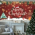 thumbnail image 4 of Christmas background banner, 100D polyester cloth scene decoration, 4 of 5