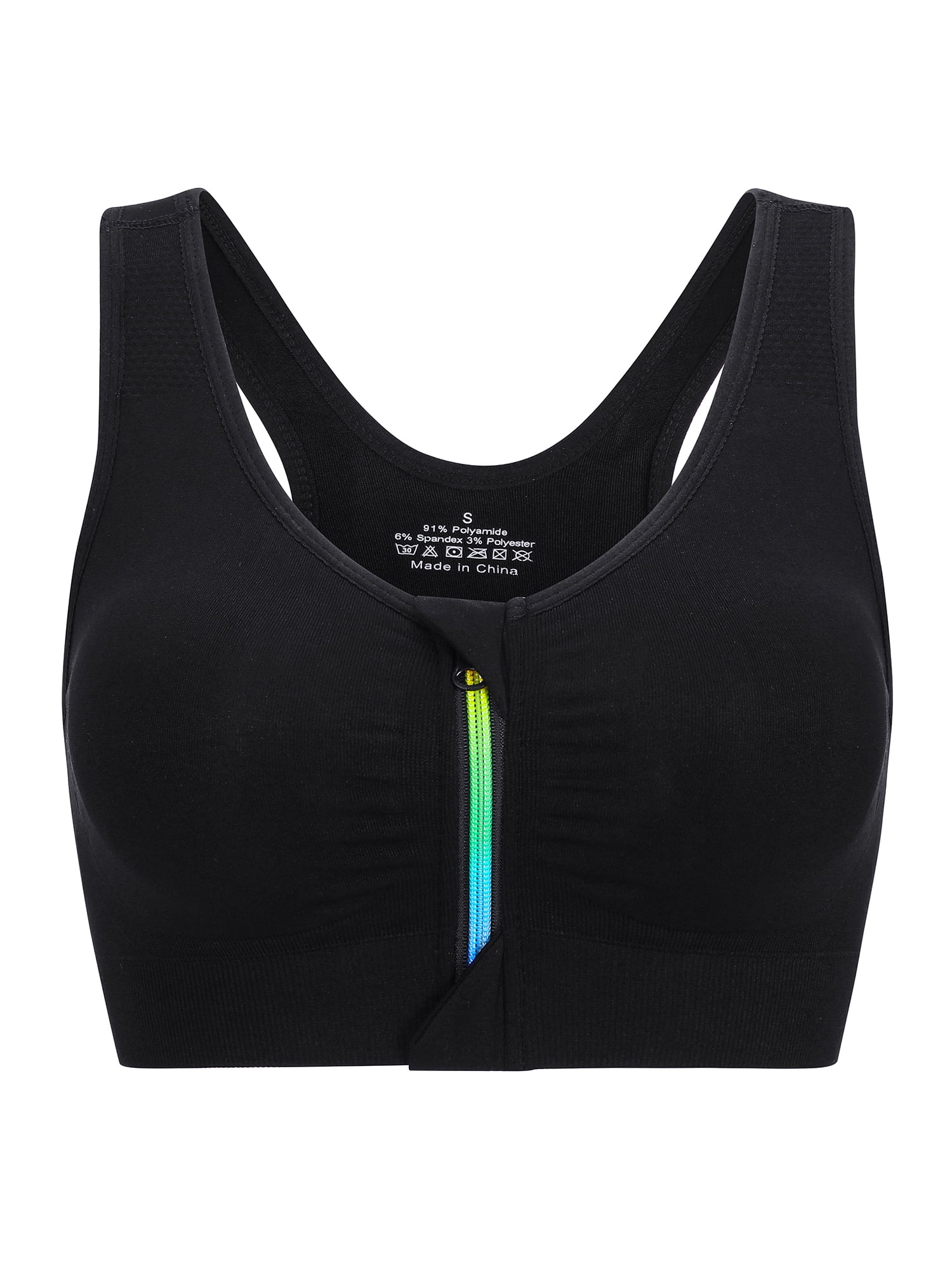 Women's Soft Racerback Sports Bra Removable Pads Yoga Running Workout Bra  With Good Support 