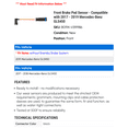 thumbnail image 2 of Front Brake Pad Sensor - Compatible with 2017 - 2019 Mercedes-Benz GLS450 2018, 2 of 2
