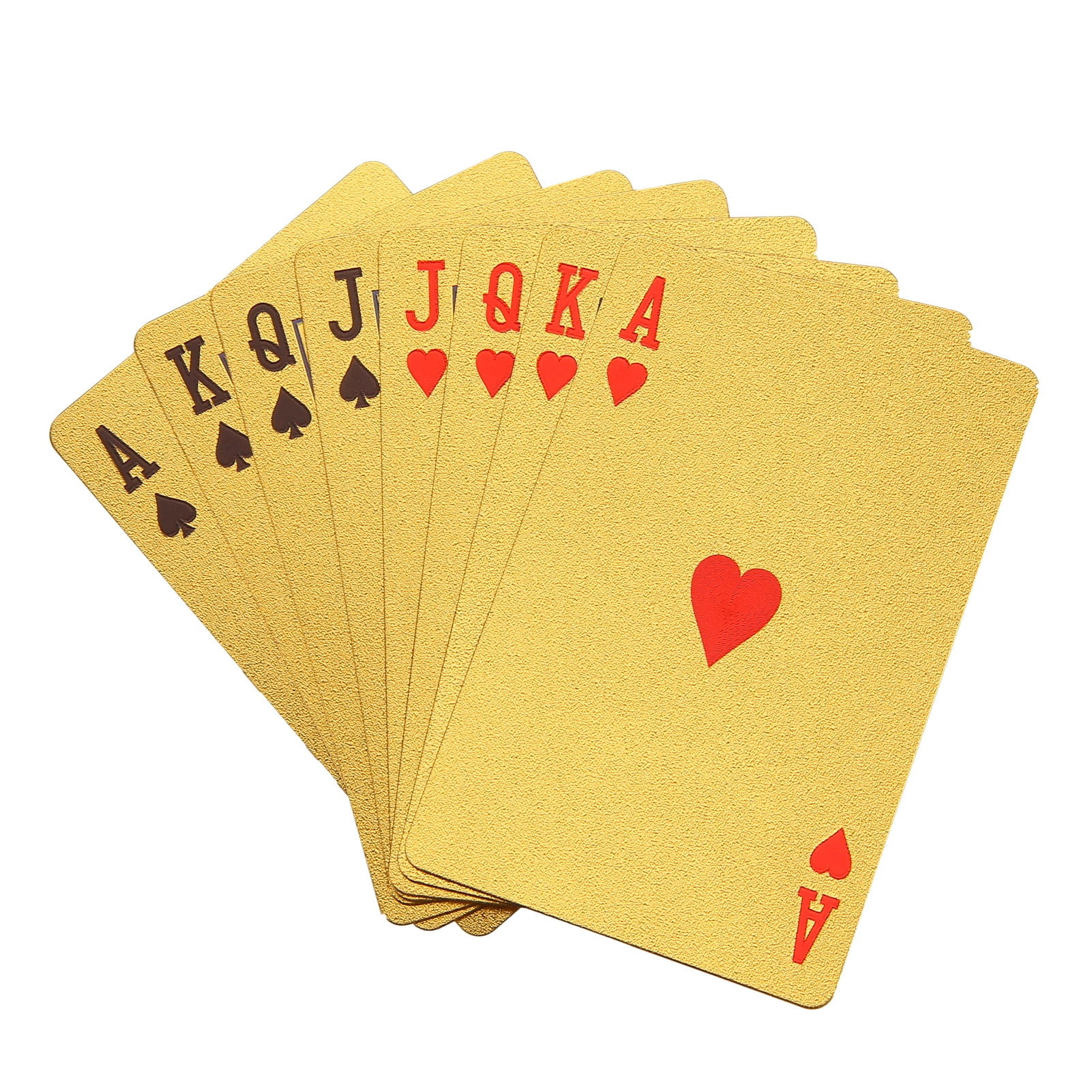 Details about   Plastic $100 Design Gold Playing Cards A deck of Cards Regular Poker Size 