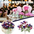 thumbnail image 2 of Artificial Plants & Flowers,Artificial Rose Bouquet Consisting 7 branches 21 Roses Silk Decorative Bouquet, 2 of 7