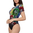 thumbnail image 2 of Lsque inside out 2 Women's Crew Neck Short Sleeve Bodysuit Basic T Shirts Tops Onesie Adult Cute Pajama-Small, 2 of 8