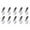 10pcs, variant on Colaxi Self Tapping Screws Partition Brackets Fixing Screw Partition Screws Shelf Bracket Pegs for Bookshelf Glass Dragging Shelves 10pcs