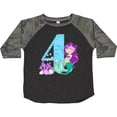 thumbnail image 3 of Inktastic Fourth Birthday Mermaid Girls Toddler T-Shirt, 3 of 5