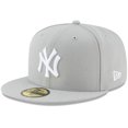 thumbnail image 1 of Men's New Era Gray New York Yankees Fashion Color Basic 59FIFTY Fitted Hat, 1 of 4