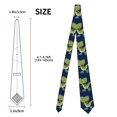 thumbnail image 2 of Fotbe Dino Playing Roller Skate Corbata Clásica para Hombre con Estampado – Corbata de Seda Jacquard Tejida, para Negocios, Bodas y Eventos Formales, 2 of 7