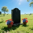 thumbnail image 4 of SMKE Memorial Day Flowers,Artificial Flower Pick,4Th Of July Patriotic Fake Flower Arrangement,Cemetery Grave Flowers,Patriotic Vase Centerpiece,Red White Blue Stem,Independence Day Floral Decor, 4 of 5
