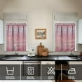 thumbnail image 4 of Abstract Oil Watercolor Kitchen Curtain Valance 3 Piece Set for Kitchen Curtains and Valance Set Short Curtain Sink Window Decor 36 Inch Small Window Treatment Tier 27.5x36 Length, 4 of 6